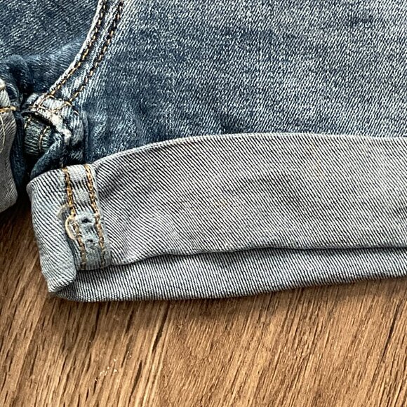 H&M Denium Jean Shorts Blue‎ Stretch Size 4 - Picture 4 of 6